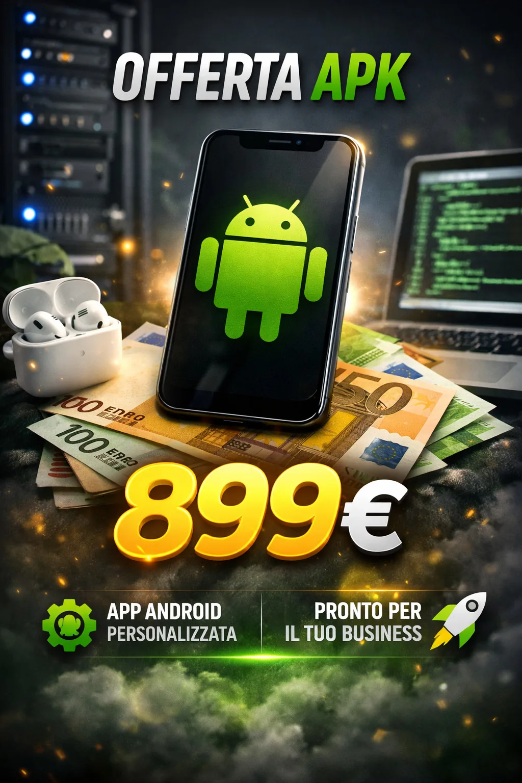 Listino prezzi sviluppo software personalizzato e APK Android a Salerno